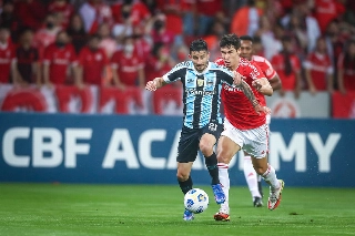 O Grêmio foi derrotado pelo Internacional por 1 a 0. Foto: Lucas Uebel/Grêmio