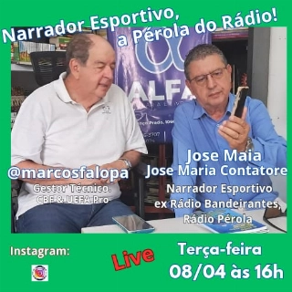 Profissional tem uma longa trajetória no jornalismo esportivo