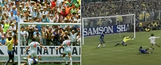 Eles impediram gols de Pelé e Cruyff, respectivamente. Fotos: Reprodução