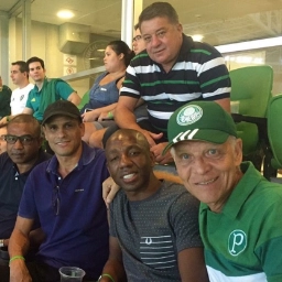 Da esquerda para a direita: C&eacute;sar Sampaio, Rivaldo, Amaral, Leivinha e Ademir da Guia. Foto: reprodu&ccedil;&atilde;o