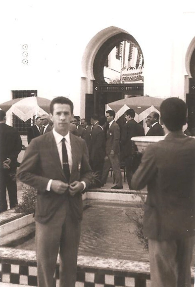 Valdir, durante excursão da Seleção Brasileira na Espanha. Foto: arquivo pessoal de Valdir Joaquim de Moraes