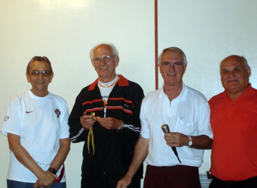 Também em evento no clube em Gramado (RS), os ex-jogadores Larry, Picasso, Dirceu e Girão