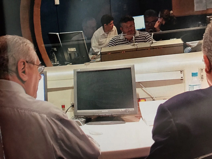 Joseval Peixoto e Glauco, na Rádio Jovem Pan. Foto: arquivo pessoal