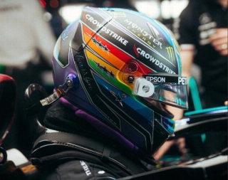 Brit&acirc;nico fez um trabalho perfeito na classifica&ccedil;&atilde;o em Losail. Foto: Mercedes-AMG Petronas F1