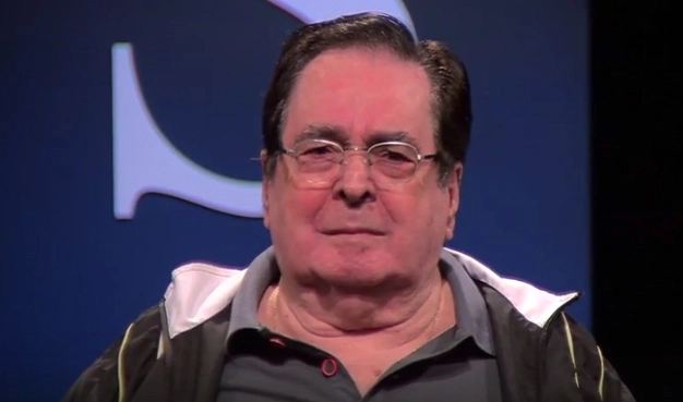 Muito emocionado, durante a gravação do programa `Persona em Foco´da TV Cultura, em 3 de agosto de 2015. Foto: reprodução