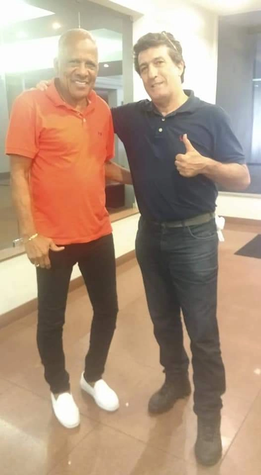 Dario e Carlos Alberto Spina (ex-Matsubara) em dezembro de 2019, em Belo Horizonte. Foto: arquivo pessoal de Carlos Alberto Spina