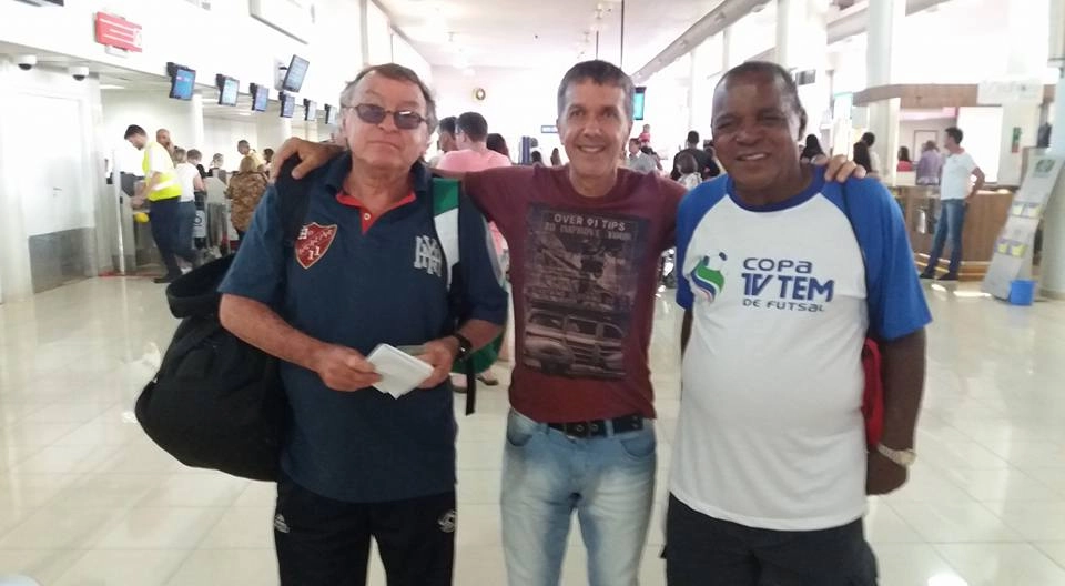 Robertinho e seus antigos companheiros de Londrina, Natal e Paraná