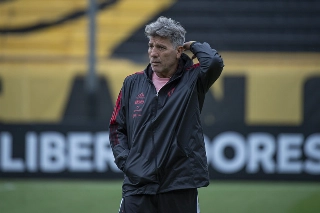 Vice da Libertadores com o Mengão, Renato tinha contrato até o fim de dezembro. Foto: Alexandre Vidal/Flamengo