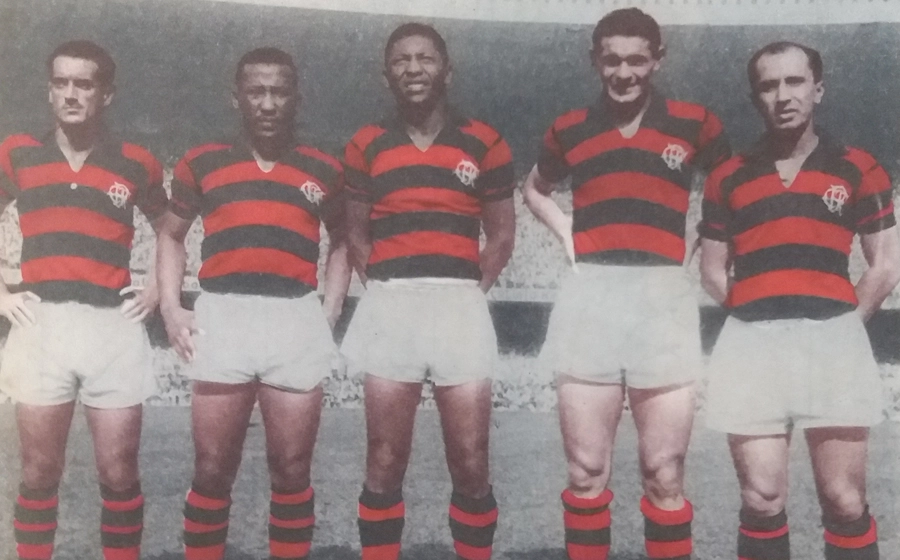 Ataque do Flamengo em 1953, Joel, Rubens, Indio, Benitez e Esquerdinha