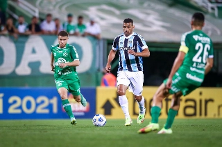 Atacante gremista disse que nesse momento pensa apenas na luta contra o Z4. Foto: Lucas Uebel/Grêmio FBPA