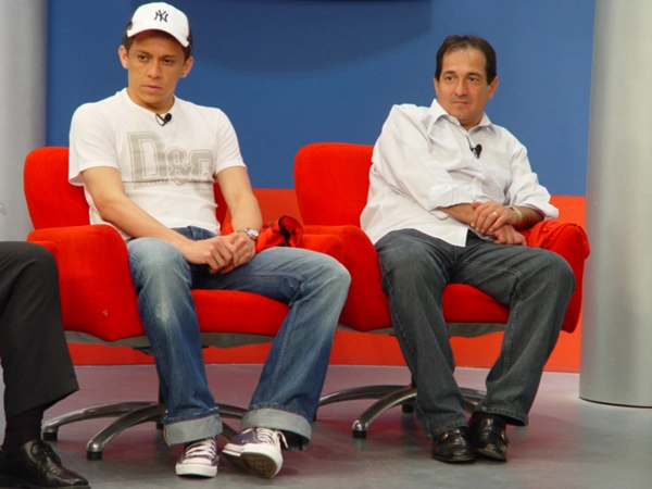 Em junho de 2005, Fran&ccedil;a e Muricy Ramalho foram ao Terceiro Tempo