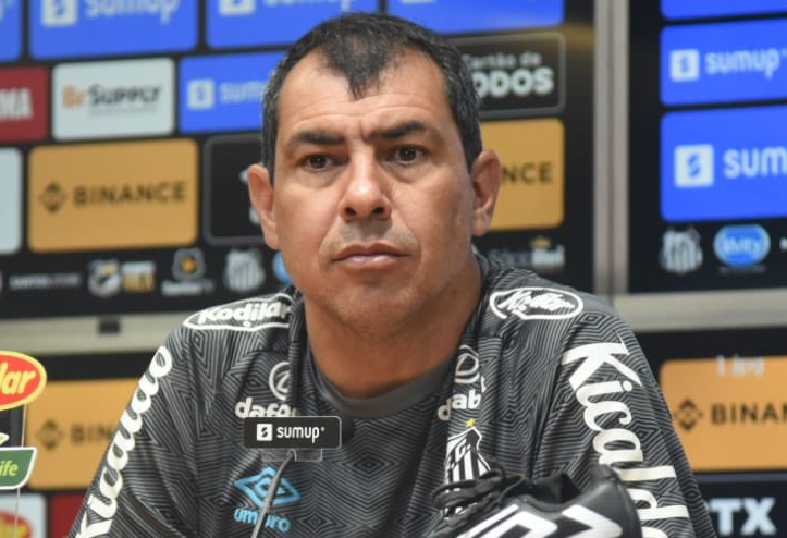 Treinador santista destacou que o objetivo de se livrar do rebaixamento está bem encaminhado. Foto: Ivan Storti/Santos FC