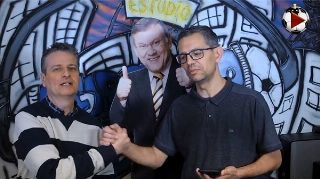 Marcos Micheletti e Frank Fortes debatem a rodada do campeonato nacional. Foto: Reprodução