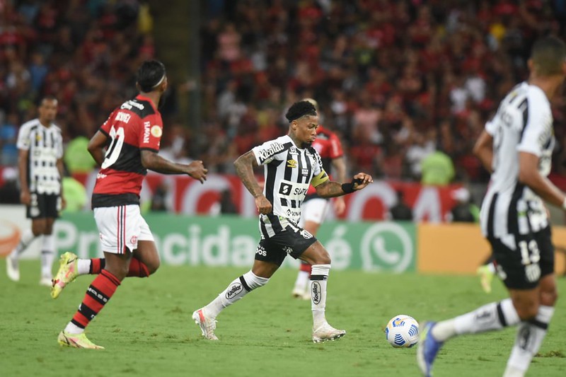 Peixe é o 11º colocado com 49 pontos, e tem 16% de chances de se classificar para a Liberta. Foto: Ivan Storti/Santos FC