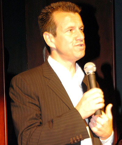 Dunga, no dia 14 de setembro de 2006, na inauguração da Associação dos Campeões Mundiais do Brasil.