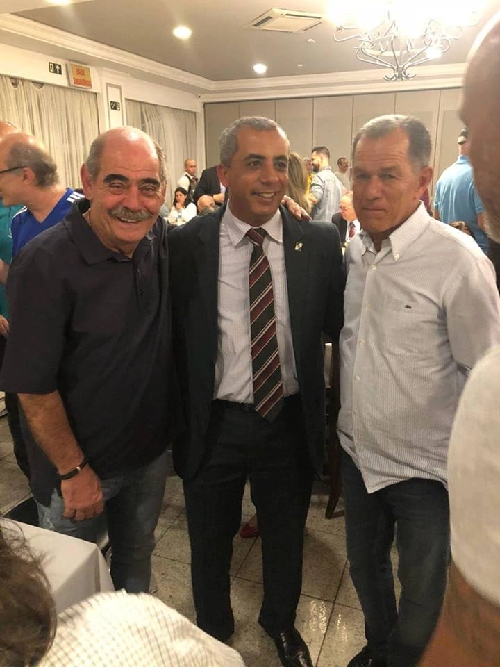 Rivellino, Renaldo Rocha e Buião, durante o sétimo encontro da 