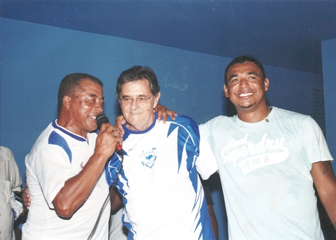 Jairzinho, Daniel e Vampeta. Foto enviada por José Eduardo Savóia