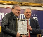 Milton Neves, na Câmara Municipal de São Paulo, na 'Homenagem aos Jornalistas Esportivos'