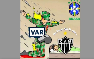 Que sirva de lição para que os torcedores do Galo possam lidar melhor com suas futuras derrotas. Foto: Reprodução/Twitter
