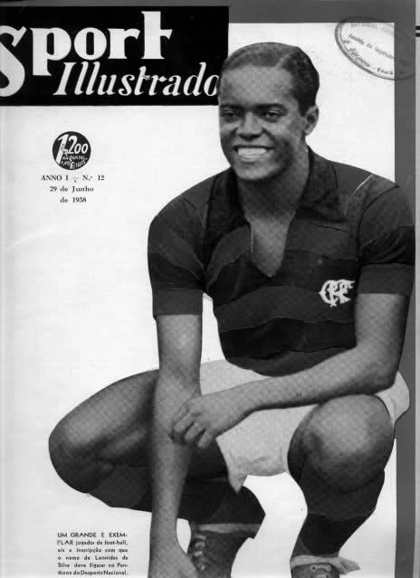 O Diamante Negro aparece na capa da revista Sports Ilustrado, em 29 de julho de 1958, com a camisa do Flamengo. Foto: Michel Laurence