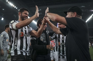 Atacante atleticano havia colocado permanência em xeque na última semana. Foto: Pedro Souza/Atlético