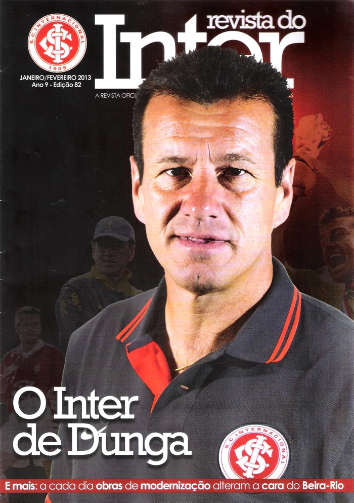 Dunga foi destaque da Revista do Inter. Foto: Reprodução Revista do Inter