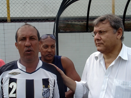 Gilberto Costa, Geraldino e Milton Neves.

