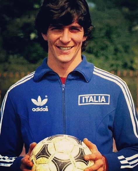 Em 1982, pela seleção italiana. Foto: Divulgação
