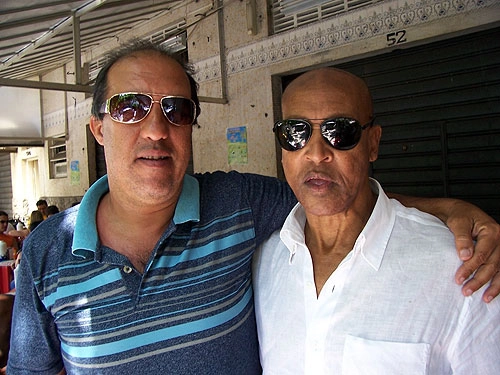 Gilberto Costa ao lado de Geraldino, em 6 de novembro de 2008. 
