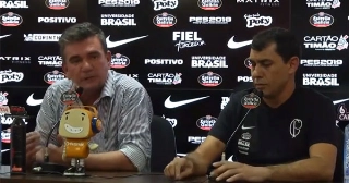 Presidente explicou funções durante apresentação do técnico Carille. Foto: Reprodução