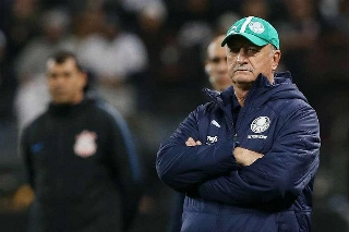 Felipão encerra a sua terceira passagem pelo Palmeiras. Foto: Cesar Greco/Agência Palmeiras
