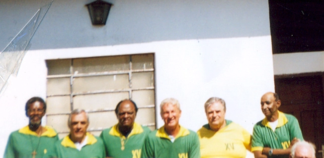 Da esquerda para a direita: Tota, Paulinho, Nascimento, Sormani, Tomires e Barreto. Foto enviada por Tomires