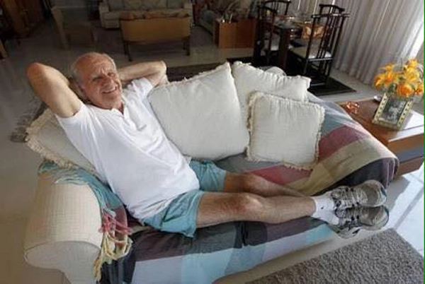 Em 22 de junho de 2017, dia em que completou 84 anos. Foto: arquivo pessoal de Evaristo de Macedo
