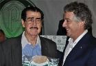 Uma foto, uma história! O saudoso Oberdan Cattani ao lado do ex-presidente palmeirense Paulo Nobre