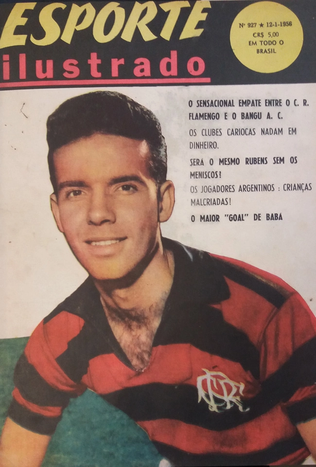 Zagallo na capa da Revista Esporte Ilustrado, 927, de 1956