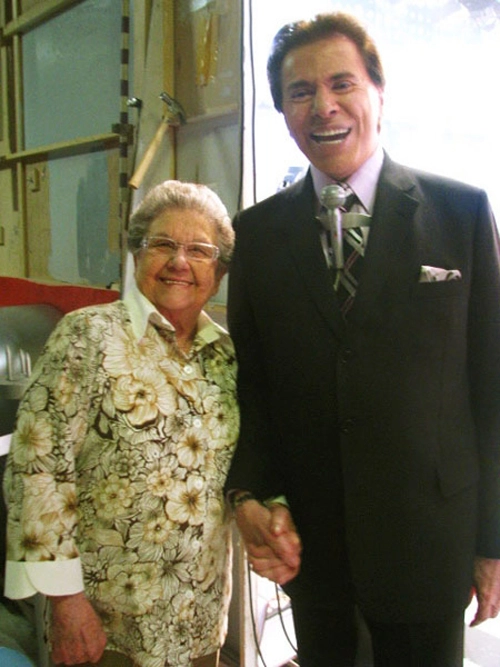 Palmirinha e Silvio Santos. Foto: Site oficial Palmirinha