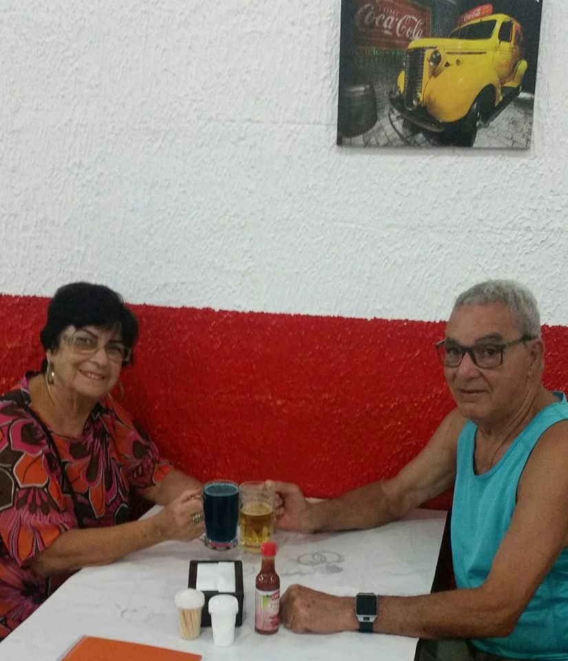O casal Walda e Ita em 29 de outubro de 2017, em Guapimirim, norte do Rio de Janeiro. Foto: arquivo pessoal de Walda da Silva
