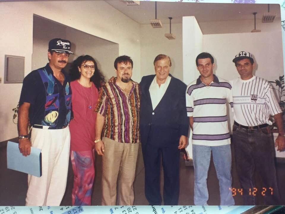 Encontro em 27 de dezembro de 1994. Da esquerda para a direita, o terceiro é Pedro Mudrey Bassan, seguido por Alberto Dualib. O último é Miguel Marques e Silva