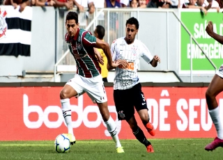 O Fluminense venceu o Corinthians, por 1 a 0, com gol marcado pelo meia Ganso. Foto: Mailson Santana/ FFC