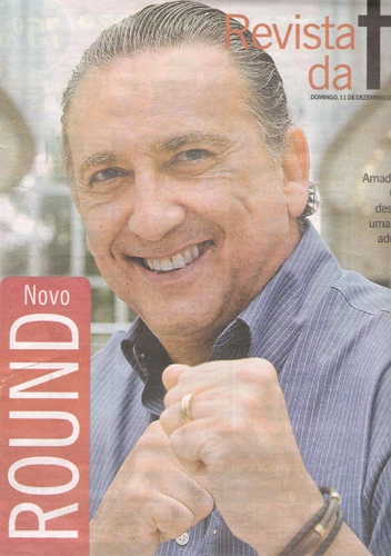 Galvão na capa da Revista da TV, em matéria especial sobre as narrações no MMA. Foto: Reprodução/O Globo