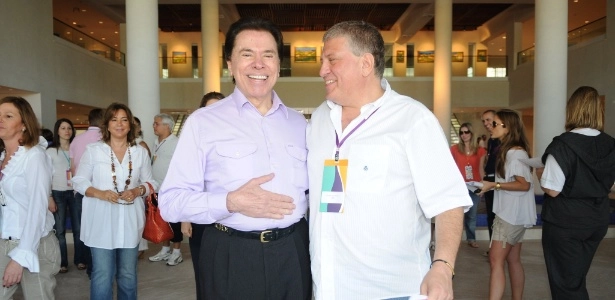 Silvio Santos e seu sobrinho Guilherme Stoliar em 2013. Foto: UOL