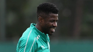 Volante sofre com uma fibrose após cirurgia na coxa direita. Foto: Cesar Greco/Ag.Palmeiras