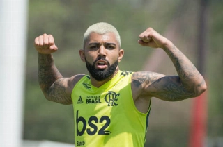 Gabigol é o artilheiro do Braisleirão. Foto: site oficial do Flamengo