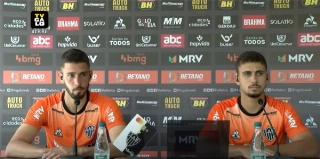 Felipe Felício e Luiz Felipe estão treinando na Cidade do Galo. Foto; Reprodução