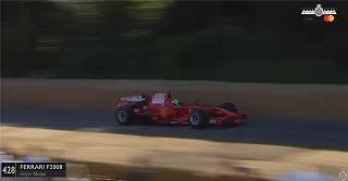 Felipe Massa se reencontra com a Ferrari de 2008 no Festival de Goodwood