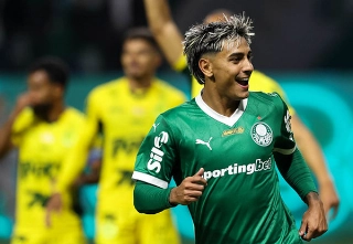 Alviverde saiu na frente do Mirassol na quarta-feira (com Facundo Torres), mas cedeu o empate. Foto: Cesar Greco/Palmeiras