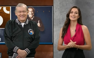 Milton e Lívia Nepomuceno na atração do último domingo. Foto: Reprodução