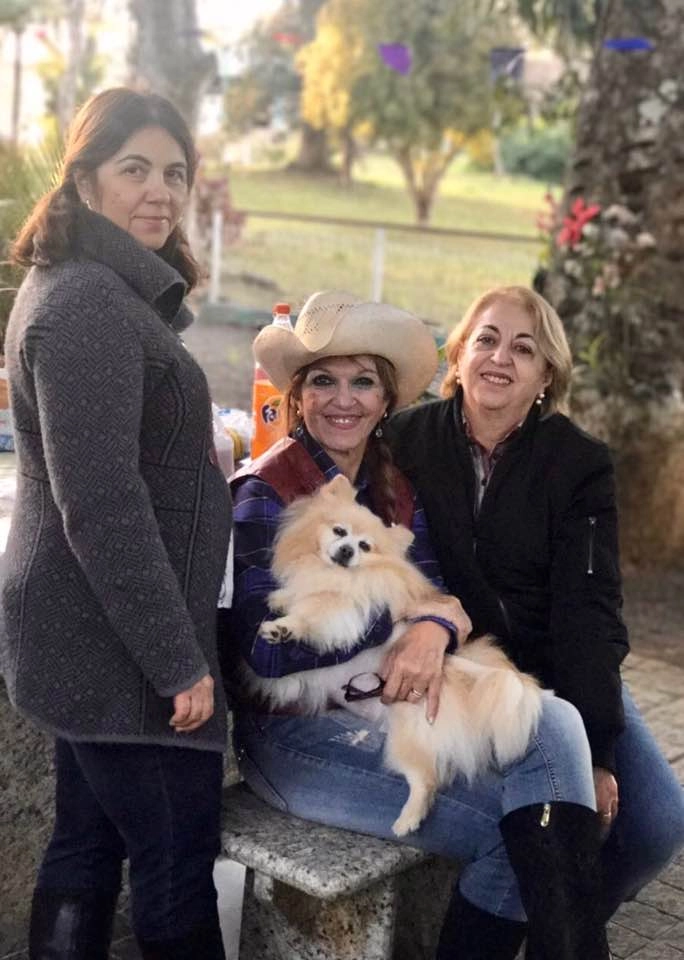 As irmãs Claudia, Lenice e Sandra, em 15 de julho de 2017. Foto: arquivo pessoal de Lenice Magnoni Neves