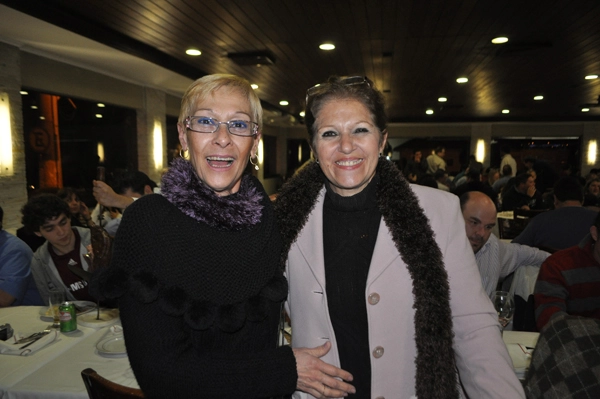 As saudosas Dra. Déo e Lenice na noite de 8 de julho de 2011, no jantar de confraternização com os teletrinzistas na Churrascaria Bufalo Grill, em Santo Amaro, zona sul da capital paulista. Foto: Marcos Júnior Micheletti/Portal TT