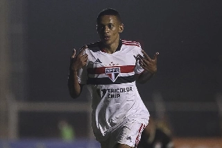 Jovem Caio, de 17 anos, marcou quatro gols na Copa São Paulo. Foto: Rubens Chiri/SaoPauloFC